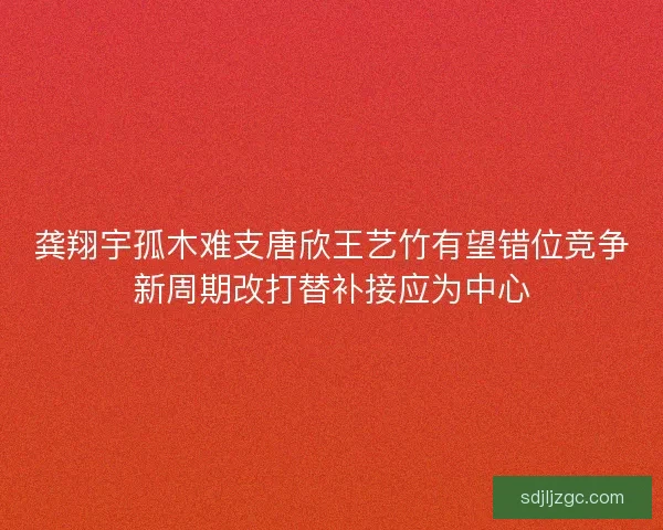 龚翔宇孤木难支唐欣王艺竹有望错位竞争新周期改打替补接应为中心